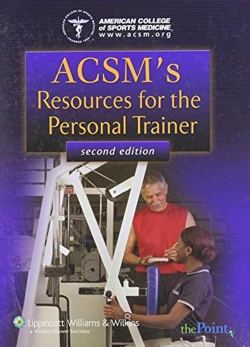 Acsm Resource Person Train