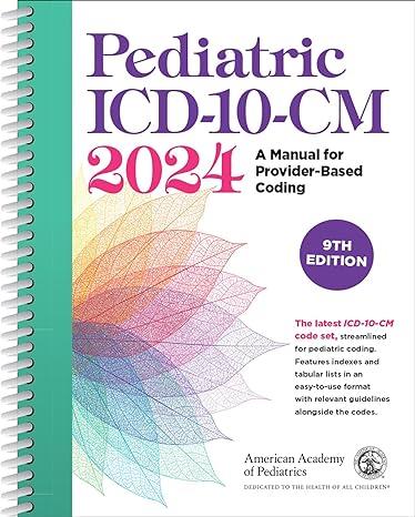 Pediatric Icd-10-cm 2024